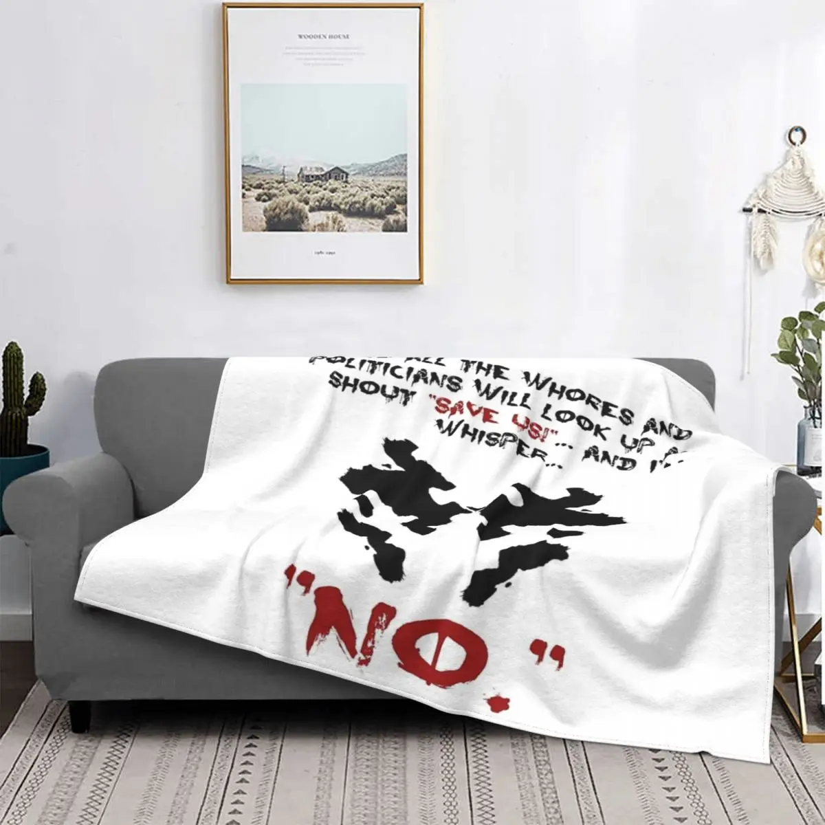 

Manta a cuadros с фразой Rorschach Watchmen, для cama colcha, пикник, alfomбюстгальтер с красивой каймой