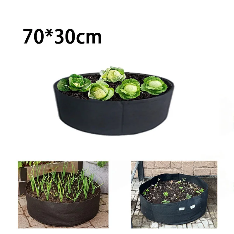

30 Gallons Growing Bags Fabric Garden Raised Bed Round Planting Container Grow Bags Fabric Planter Pot For Plants Nursery Pot