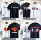 Хлопковая футболка для мужчин и женщин, одежда с коротким рукавом и круглым вырезом, в стиле хип-хоп, уличный стиль, аутентичная DSQUARED2 2011 SS