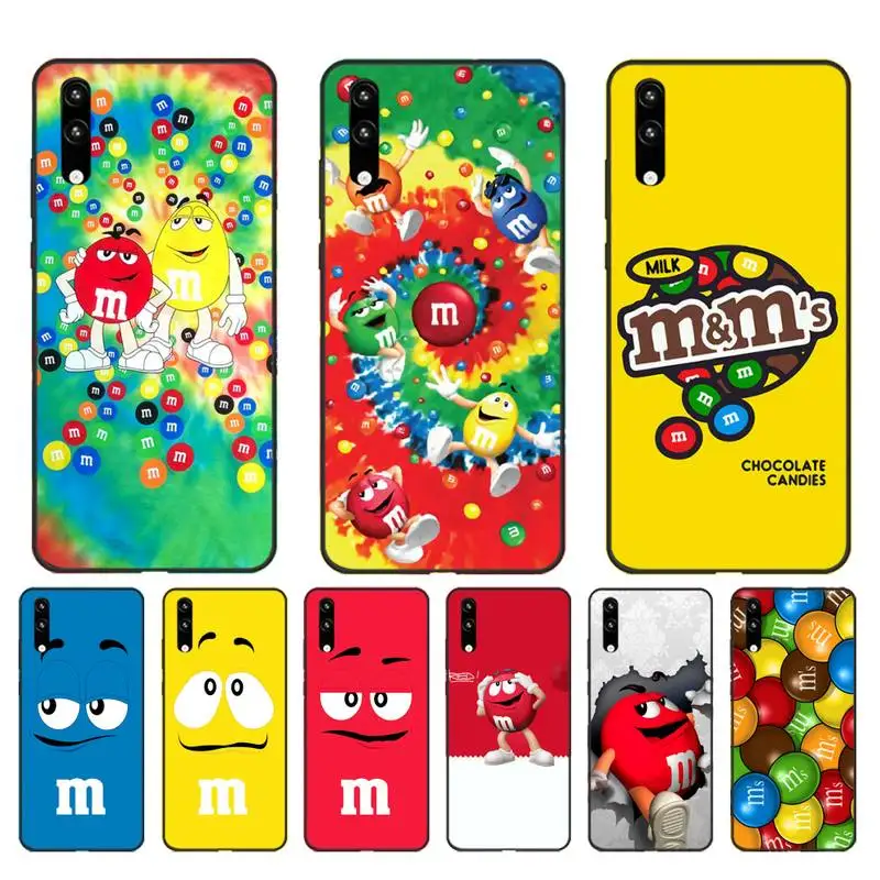 Motirunner M &amp M's Chocolate beans черный ТПУ мягкий чехол для телефона Huawei Honor8X 8A 9 10 20 Lite 10i 20i