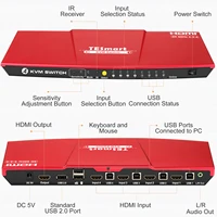 kvm switch hdmi 4 ports hdmi kvm switch 4 in 1 out kvm 4 ports hdmi switch 4x1 up to 4k60hz strong compatible about kvm