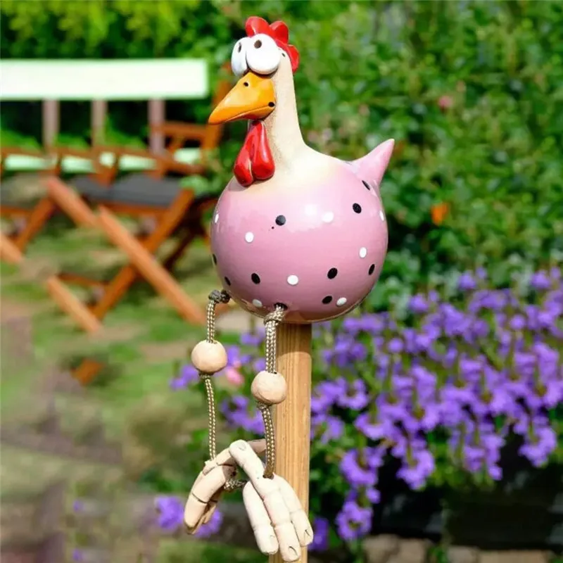 

Chick Ornament Decorative Lovely Attractive Resin Animal Statue Chicken Family Ornament Figurine Home Garden Decoration