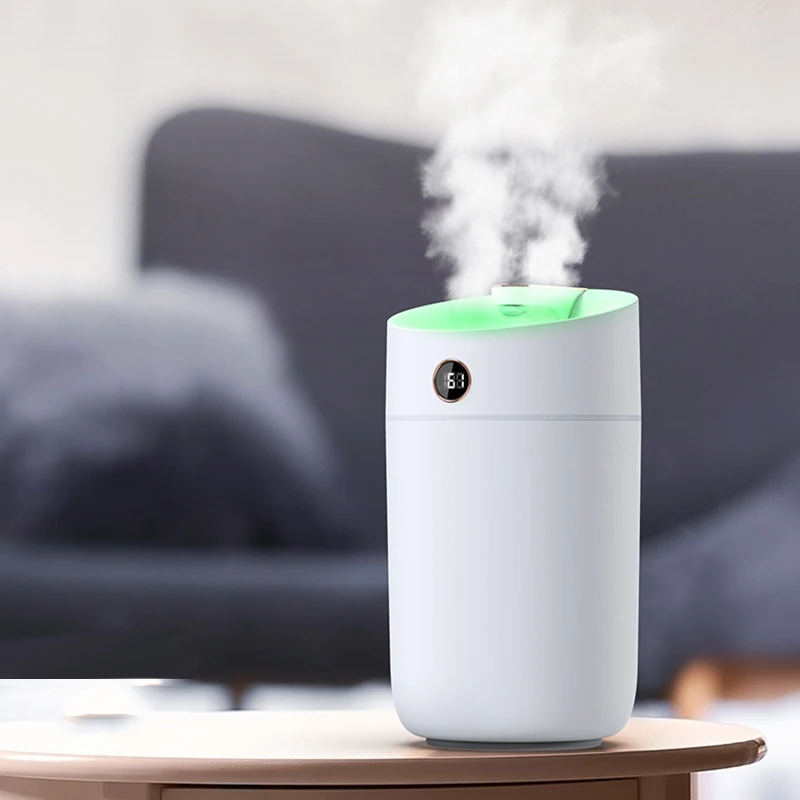 

Большой увлажнитель воздуха на 3 л с USB, ультразвуковой увлажнитель воздуха для дома, офиса, спальни, увлажнитель воздуха с двойным распылени...