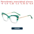 Готовые Очки для близорукости, женские солнцезащитные очки с фотохромными линзами, фотохромные очки от 0 до-4,0 NX