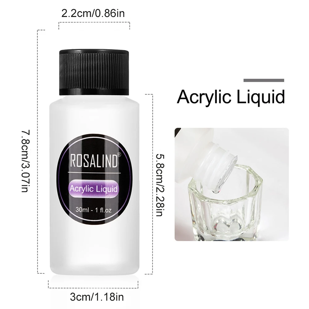 

Acrylic Nail Kit Professional Acrylic Powder and Liquid Monomer Set with Carving Pen Nail Art Decoration Kit for Home Salon New