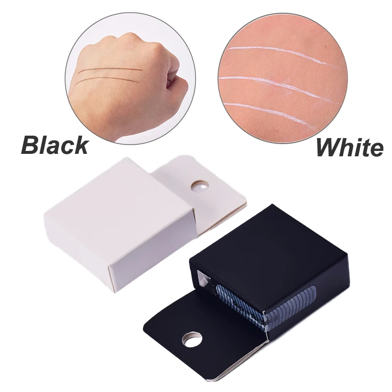 1/2 шт. белый/черный микроблейдинг картографическая струна Перманентный макияж