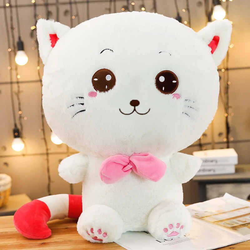 60 см/80 см 100 Милая забавная мордашка смех Cat Улыбающееся мягкие детские игрушки