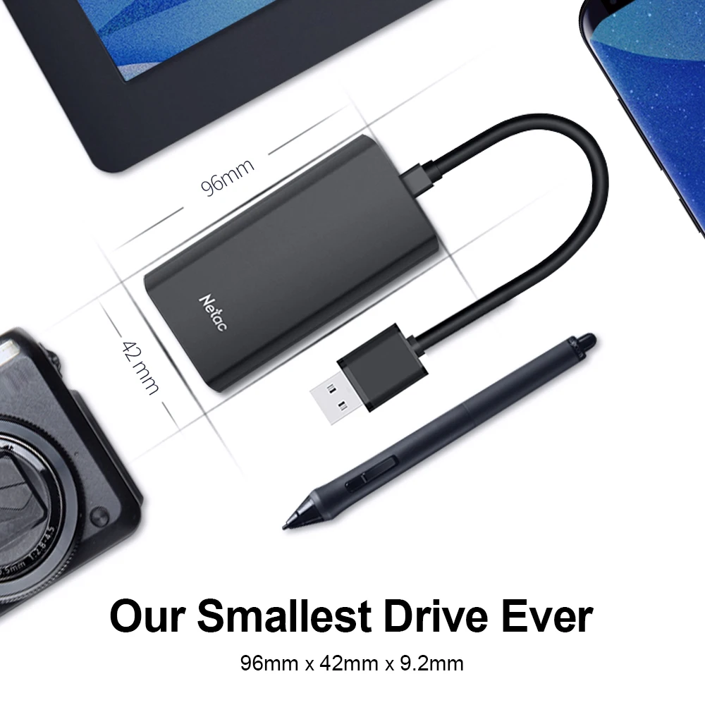 Внешний твердотельный накопитель Netac hd ssd 1 ТБ внешний SSD 2 SSD-накопитель 250 ГБ 500 Гб