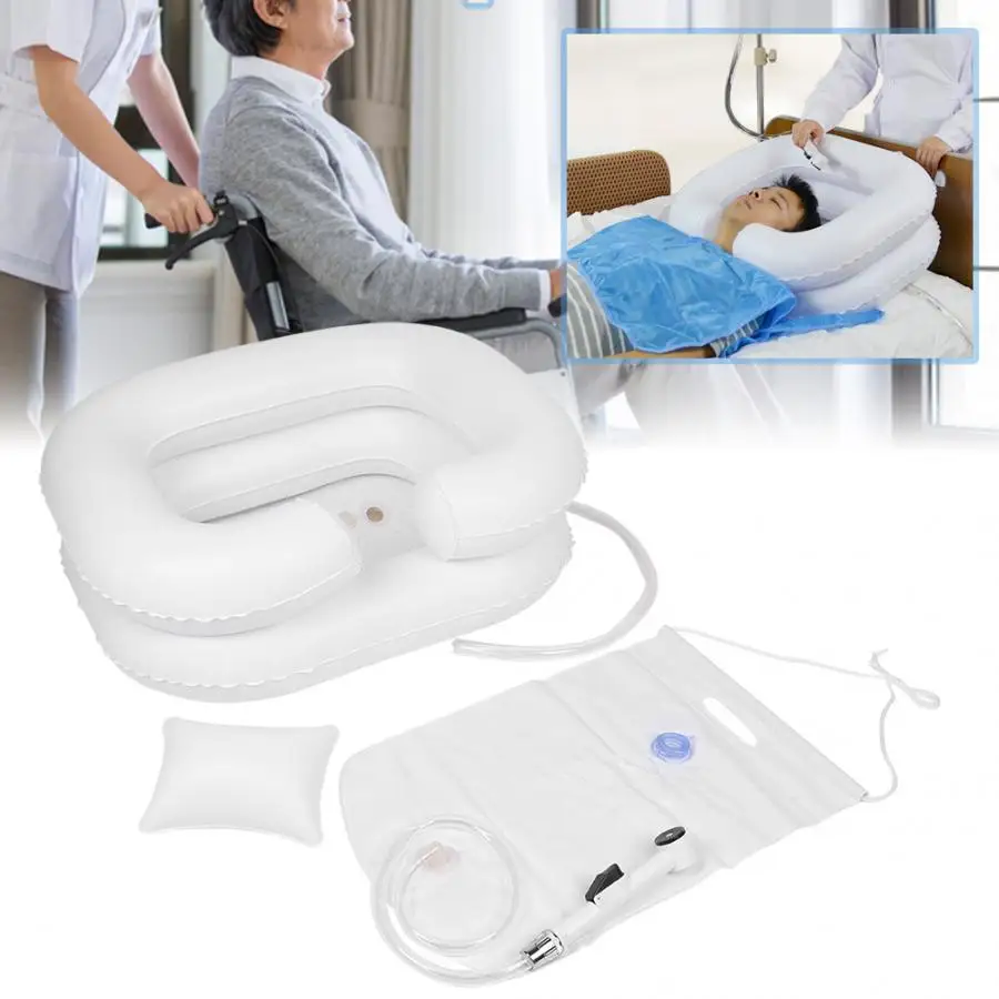 Портативный надувной поднос для шампуня инвалидов раковина мытья волос из ПВХ