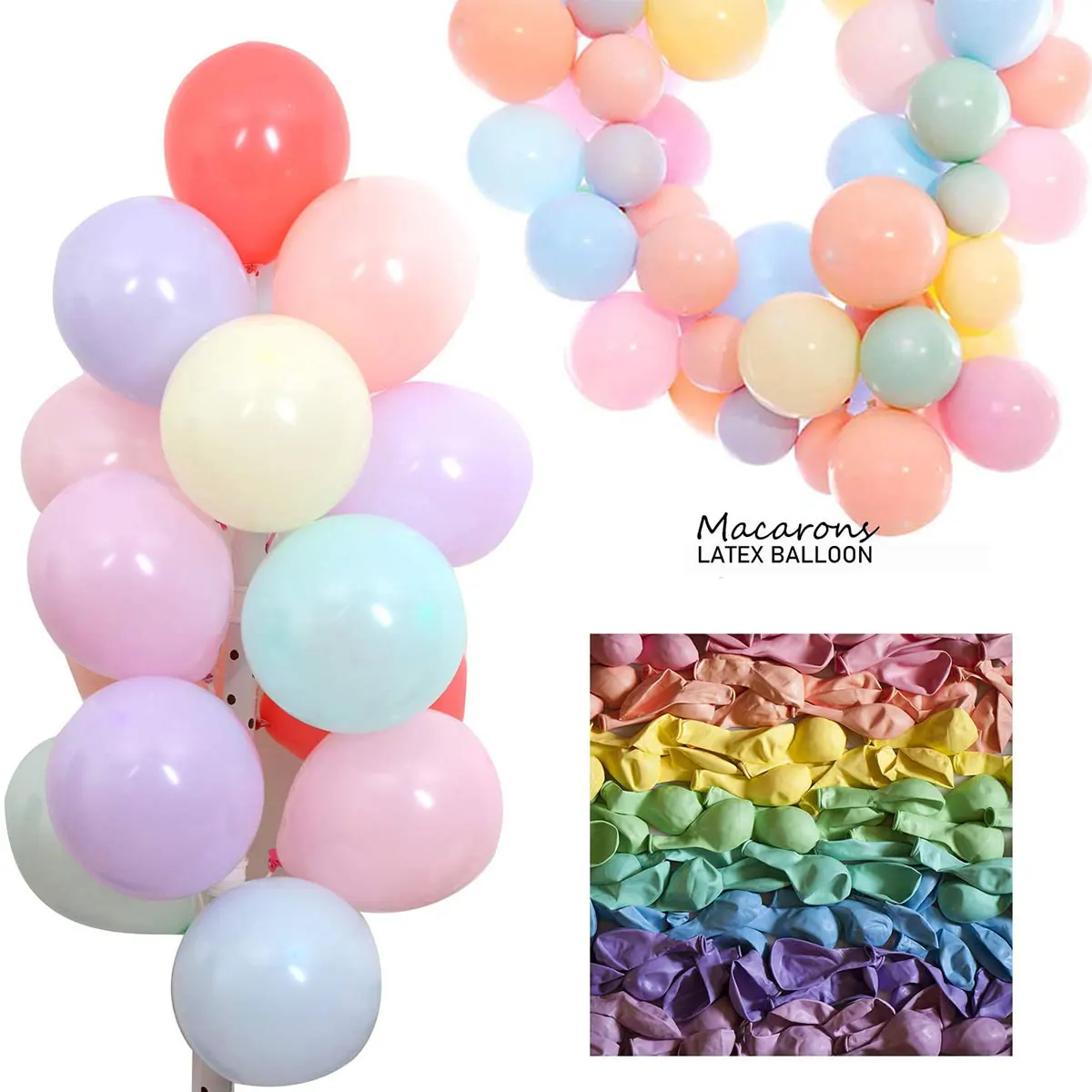 воздушные шары шарики улыбка радуги 5 дюймов пастельные красочные радужные