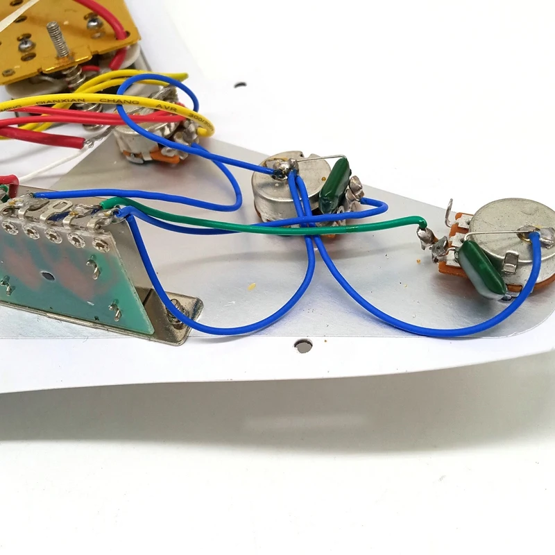 

Electric Guitar Pickguard Pickups Loaded Prewired Scratchplate Assembly 11 Hole SSH White