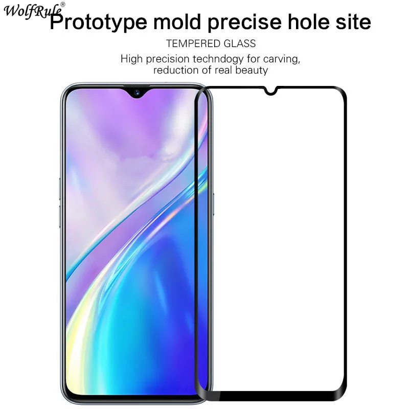 2pcs lcd screen protector for realme xt full glue glass for realme xt full cover tempered glass for realme xt realme x2 film free global shipping
