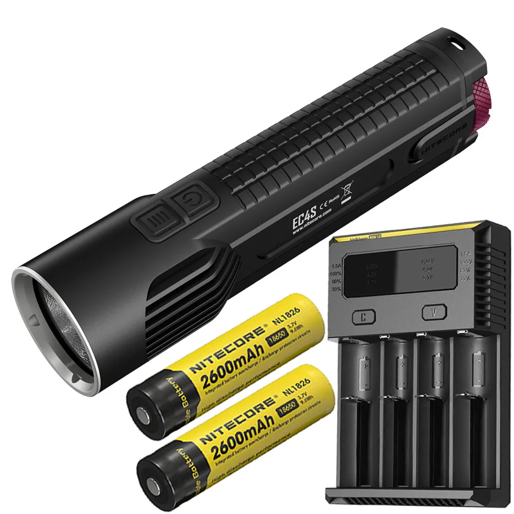 EC4S NL1826 I4 NITECORE EC4S ручной светильник для вспышки CREE XHP50 Макс. 2150 люмен луч бросок 280 м наружный фонарь поисково-спасательный Тактический светильник - Испускаемый цвет: EC4S NL1826 I4