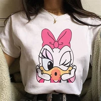 disney 90s women t shirt q version daisy kiss printed loose tshirt female aesthetic arrivals leisucre tumblr mujer clothing