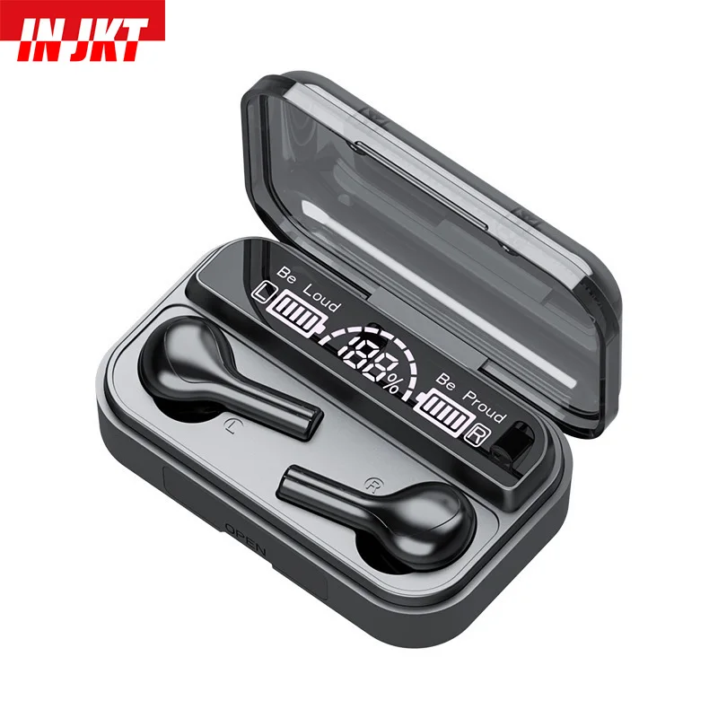 

Беспроводные Bluetooth наушники IN JKT TWS, спортивные Водонепроницаемые Наушники Hi-Fi со светодиодный кой, с сенсорным управлением, гарнитура с микр...
