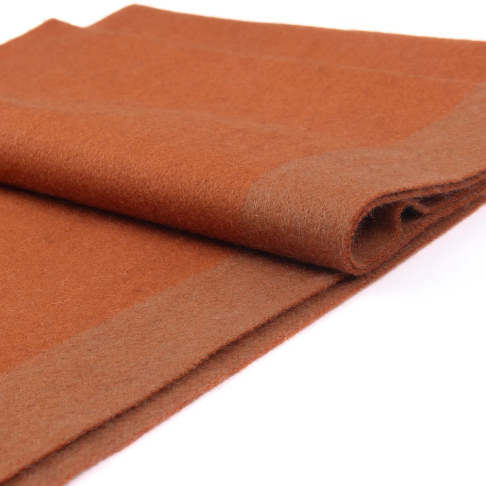 Luxury Cashmere Wool Scarf , Warm Winter Men Scarves Orange Dual Color Wool Scarves Comfortable Fashion Design Casual Wear 2021