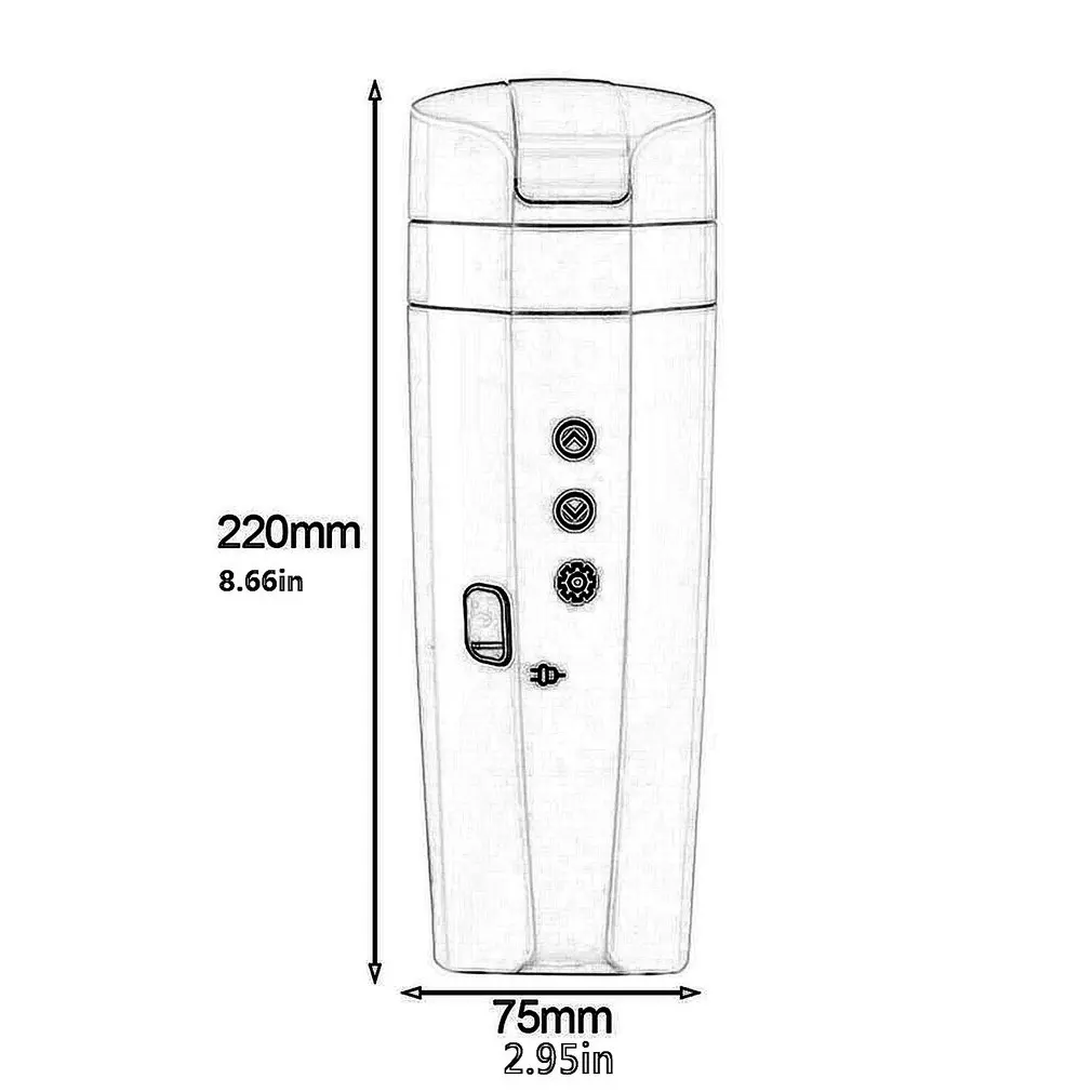 

12V 24V 70W Real-time Temperature Vehicle Heating Cup Waterproof Stainless Steel Car Kettle Water Heater Car Mug Travel Kettle