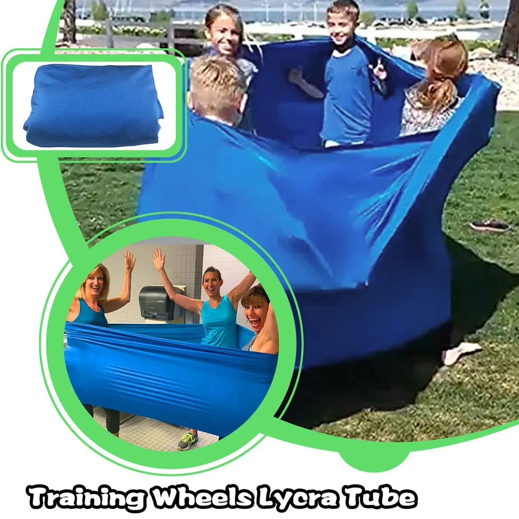 

Training Wheels Lycra Tube Best Outdoor Team Building Interactive Games High Elasticity Stretchy Sensory Loop Equipments