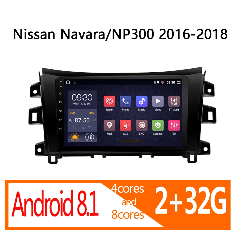 Автомобильное радио android 2G + 32G для Nissan navara NP300 2016 2017 2018 Авторадио coche стерео Авто
