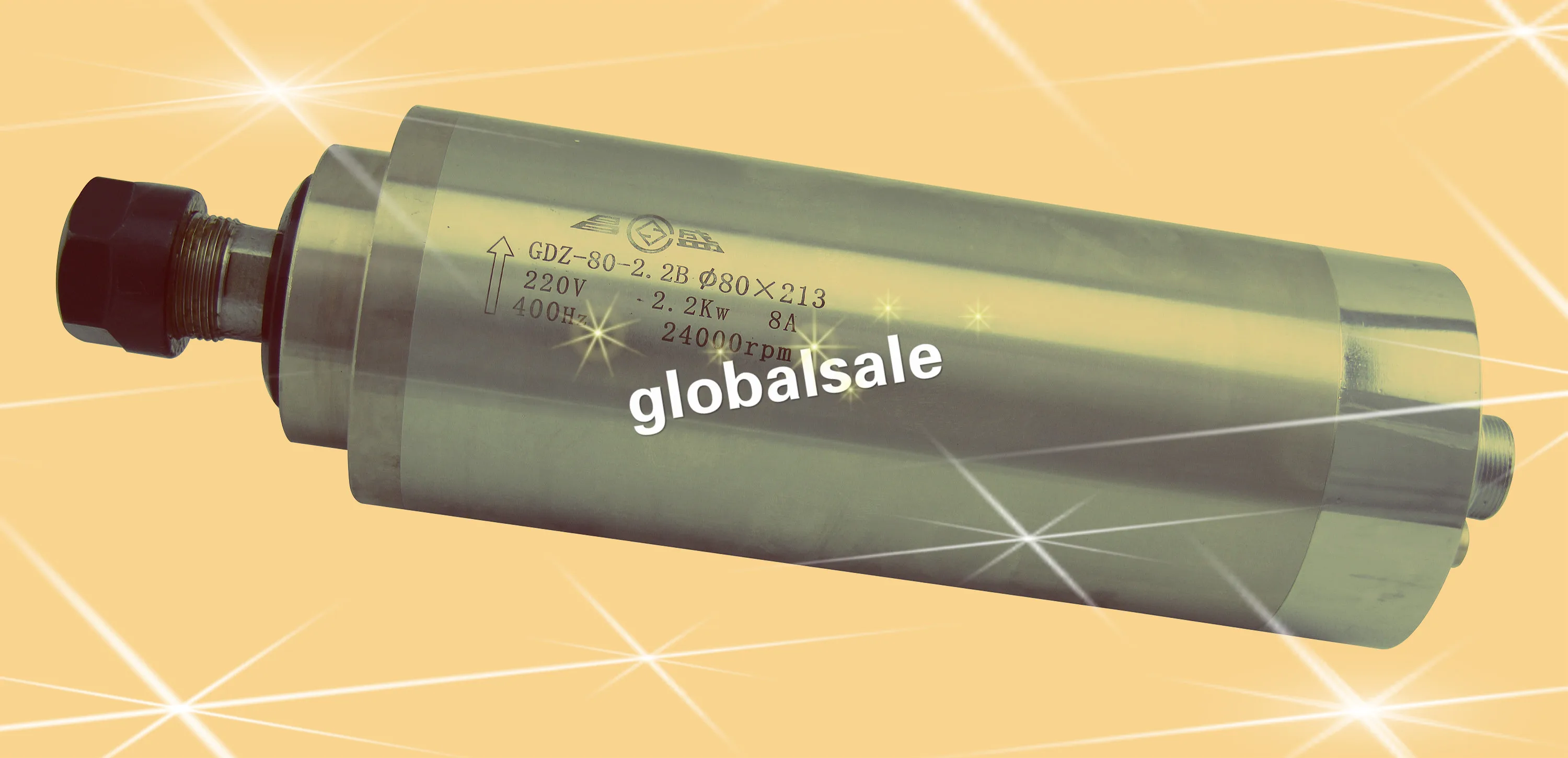 GDZ-80-2.2B 2200 Вт 400 кВт 3hp 220 Гц ER20 Цанга 213 в вход с водяным охлаждением шпиндель двигатель диаметр 80* мм для ЧПУ гравер/маршрутизатор