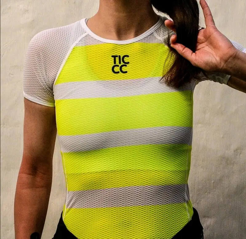 Женский Бренд Ticc MTB сетка для волос Superlight циклические базовые слои Женская велосипедная рубашка дышащее нижнее белье майка велосипед для девочки езда - Цвет: 3