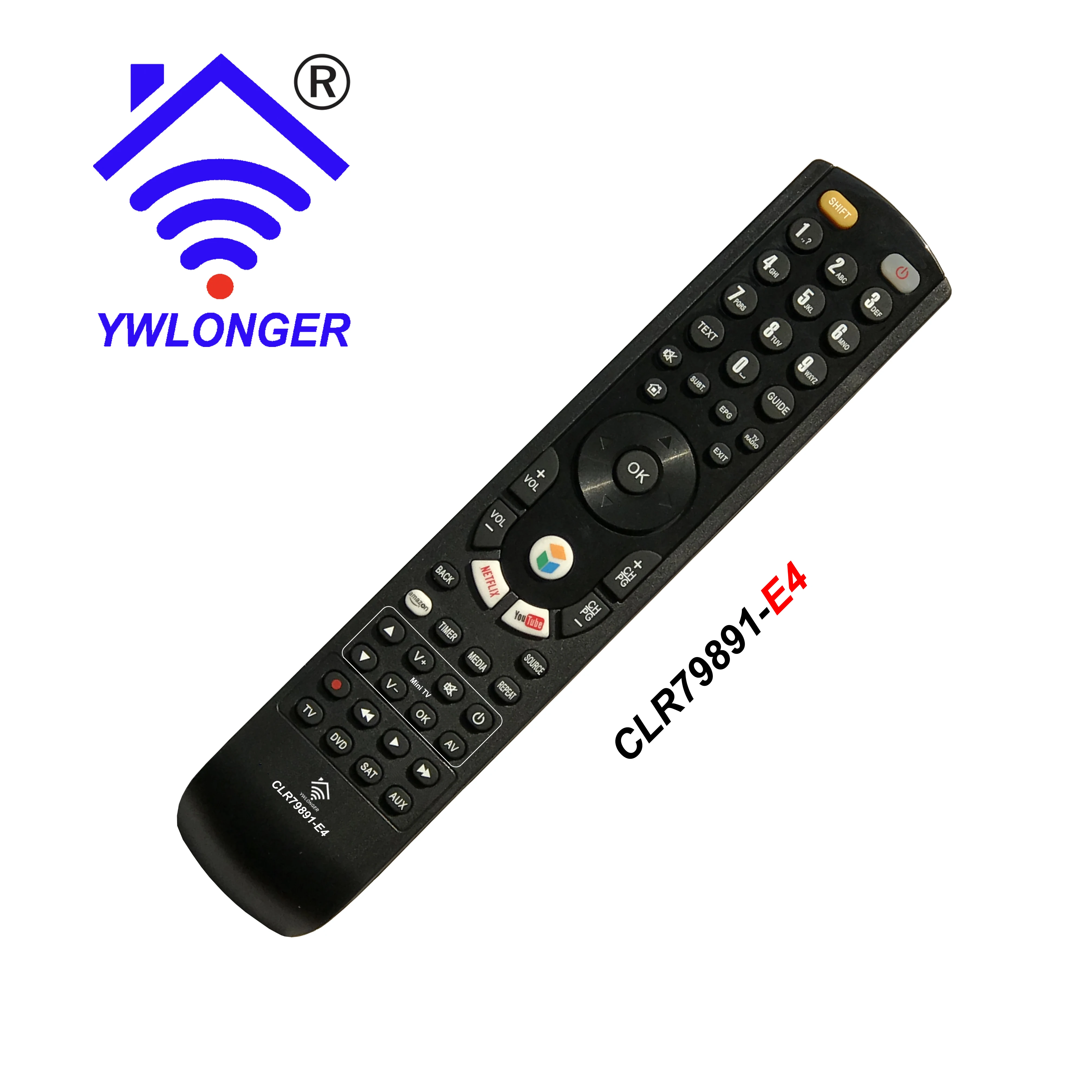 

DUPLICATE IR REMOTE CONTRO CLR79891, CONTAIN NETFLIX, AMAZON,YOUTUBE, PROGRAMMED BY PC/PHONE, REPLACE ALL REMOTE CONTROL