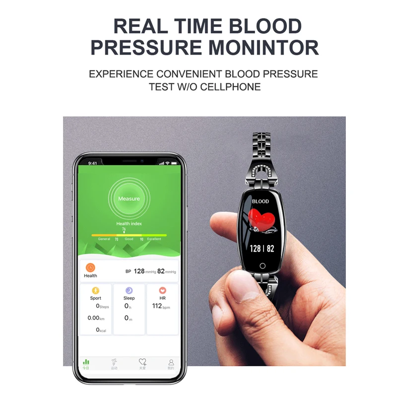 

NEW Lady Fashion Smart Wristband Heart Blood Pressure Smart Watch for Women Fitness Tracker Waterproof Girls Smart Bracelet