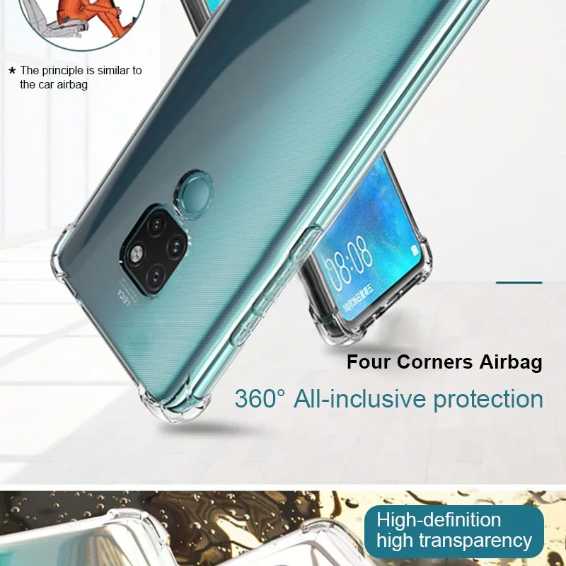 36D Shockproof Phone Case For Huawei P20 P30 Lite Honor 9 Lite 10 V10 20 Pro P10 P9 Nova 2i 3 3e P Smart Mate 10 20 Cover Bag