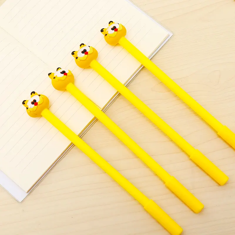 Funny Kawaii Cat Gel Pen Cute Anime Kawai Stationery School Office Store Supplies Kids Cartoon Stationary Black Blue Ink Thing | Канцтовары