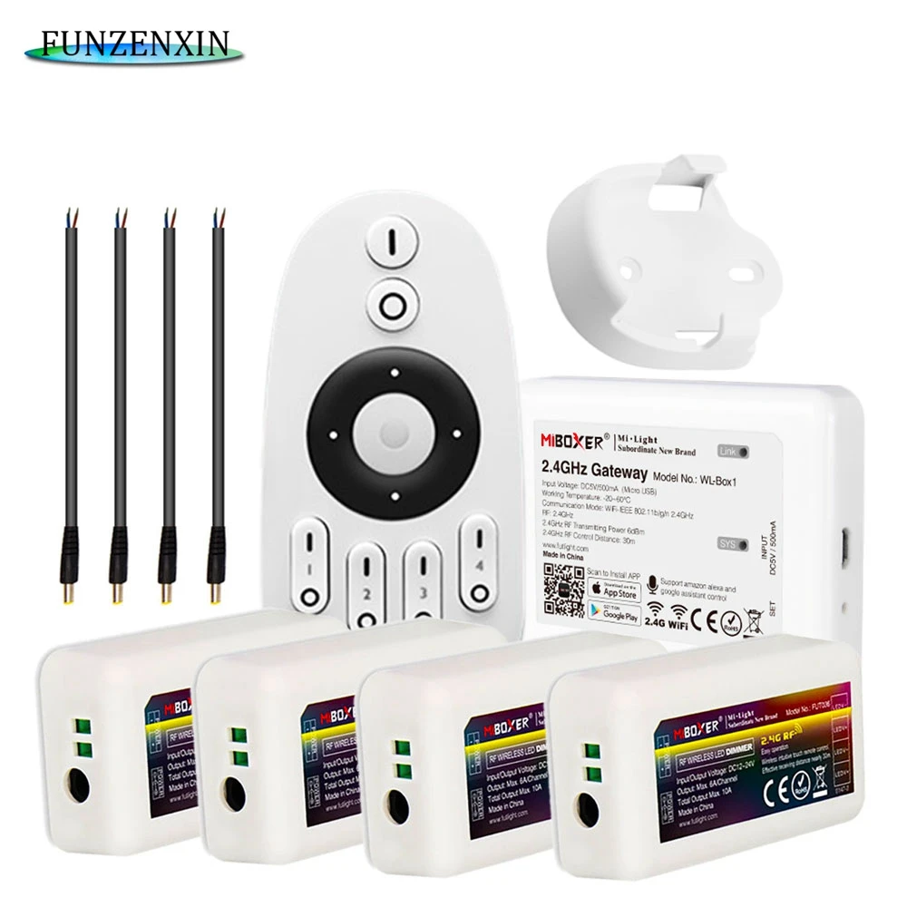 MiBoxer Mi светильник 4 зонный радиочастотный CCT пульт дистанционного управления с