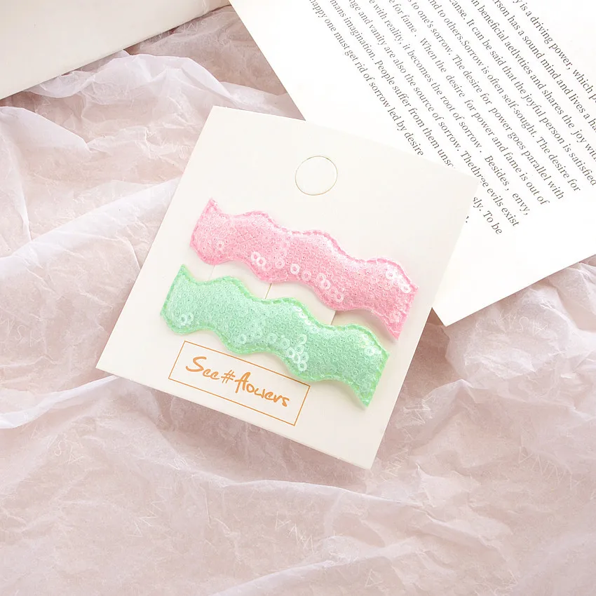 Детская простая шпилька для волос Корейская версия Марка дракона цвет блестки