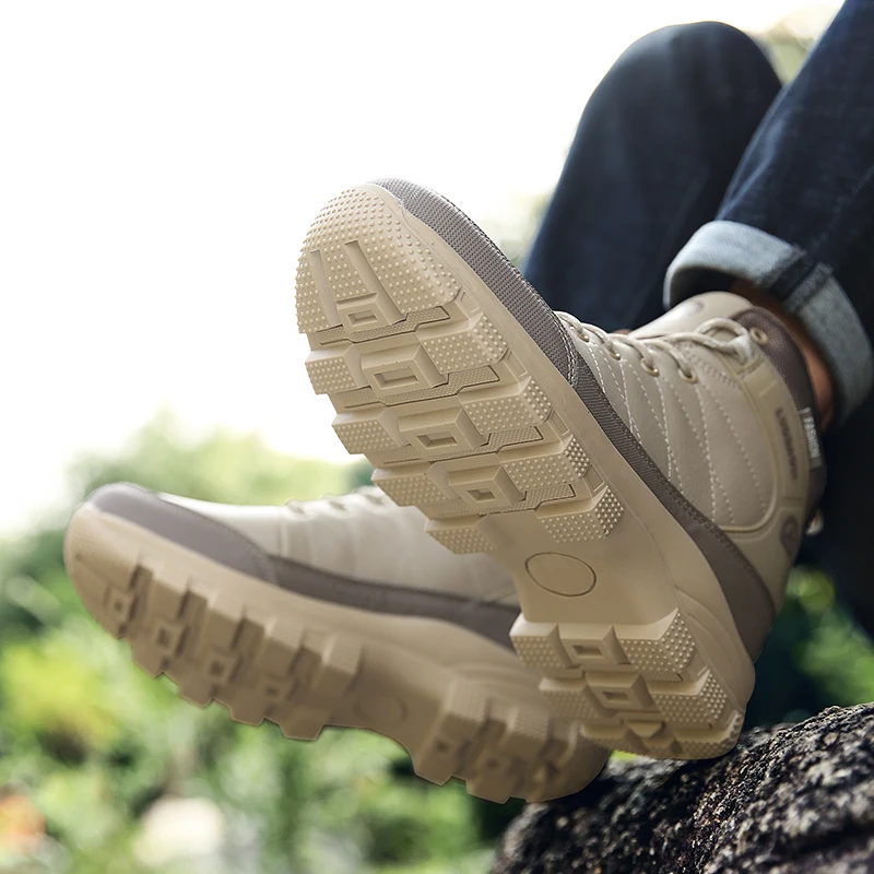 Новинка Мужская обувь для пешего туризма Водонепроницаемая Нескользящая