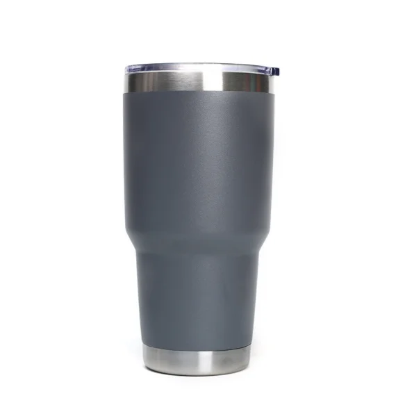30oz gray Лазерная гравировка, Кастомизация 20 унций 30 унций, нержавеющая сталь, пивной стакан, стакан, дорожная пивная кружка, термос, кофейные кружки - Цвет: 30oz gray