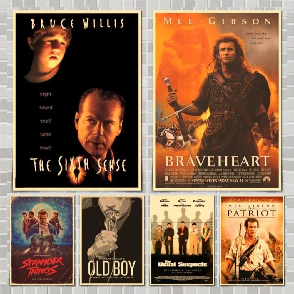 

Movie Illustration Poster Wall Stickers For Home Room Bar Decor Art