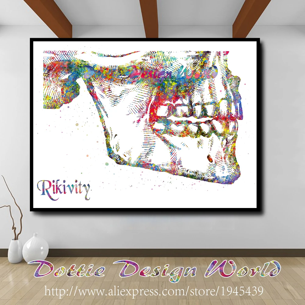 Rikivity человеческий анатомический плакат печать холст картина медицинские клетки