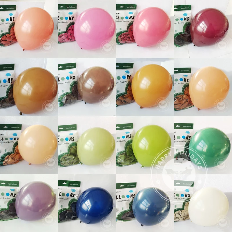 

New 10inch 12inch Retro Balloons Full Color Birthday Party Decoration Personalized Parti Wedding Holiday Decor Latex Balloon