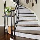 Самоклеящиеся водонепроницаемые обои для лестницы, обои с рисунком белого кирпича, для семьи, отеля, коридора, лестницы