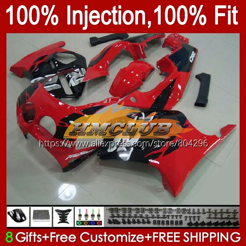 

Injection Bodys For HONDA CBR250RR CBR 250RR 250R 250 RR MC19 139No.106 CBR250 Red black RR 88 89 MC 19 1988 1989 OEM Fairing