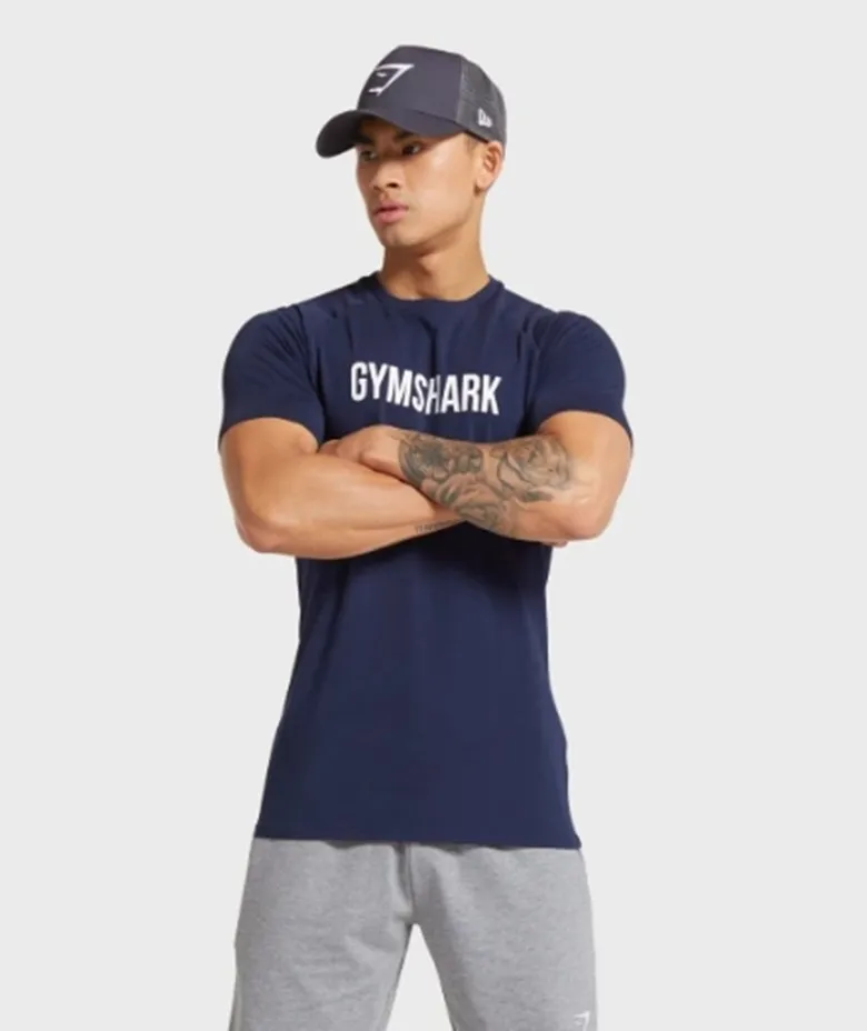 

2021 men's T-shirt summer new short-sleeved quick-drying training breathable cotton T-shirt casual running gym sportswear