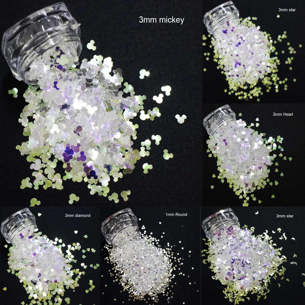 30 вариантов! Модные формы блестки синие фиолетовые цвета блестящие кусочки 3D