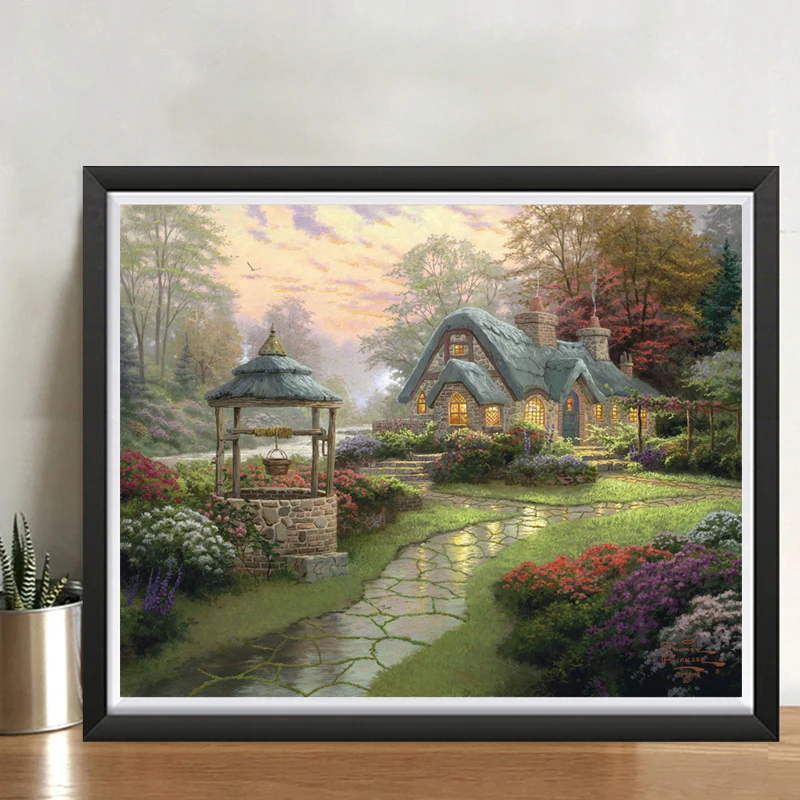 Набор для вышивки крестиком 11CT наборы с точным принтом пейзажа DMC холщовые узоры