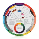 Профессиональная 12-цветная бумажная карта для колес, Трехъярусный дизайн, смешивание цветов, Круглый центральный круг, ротационный пигмент для татуировок