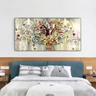 Граффити Древо жизни Густава Климта, Художественная Картина на холсте, известная гостиная, спальня, Настенная картина, плакат для украшения дома