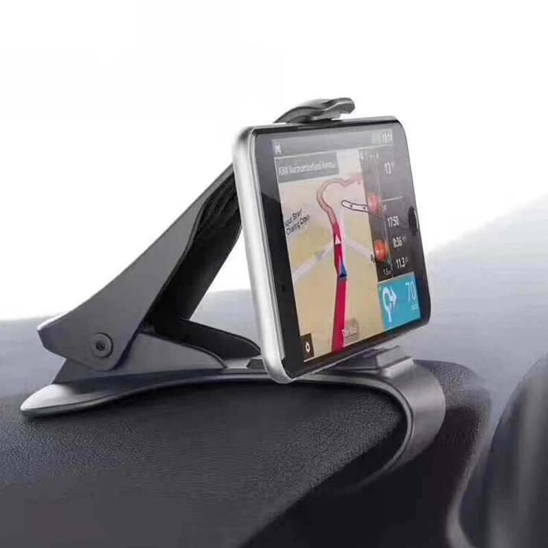 

Universal Car Phone Holder Adjustable Dashboard Mount Clip Mobile Smart Phone GPS Stand Bracket For iphone 6 6s 7 8 Plus