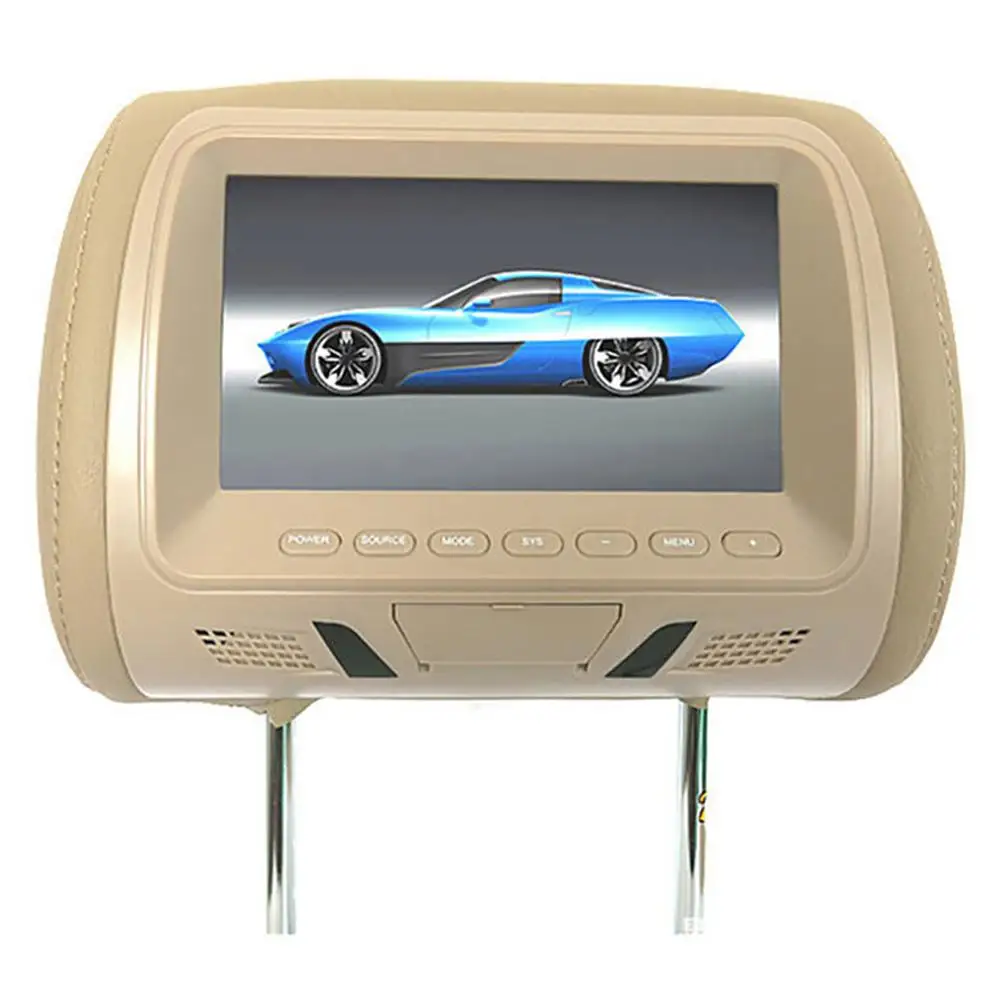 

Automotive General 7-inch Rear Headrest HD Digital Screen Liquid Crystal Display Car Headrest DVD Player Car Accessories