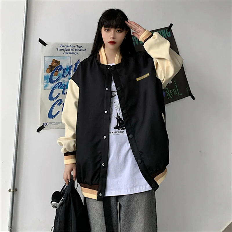 

Baseball dress women's fashion 2020 new Korean version loose BF Harajuku jacket fried Street jacket