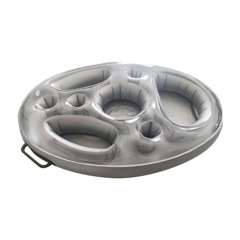 

Inflatable Pool Float Beer Drinking Cooler Table Bar Tray Beach Swimming Ring Beer Wine Trays Summer Party Bucket Cup Holder