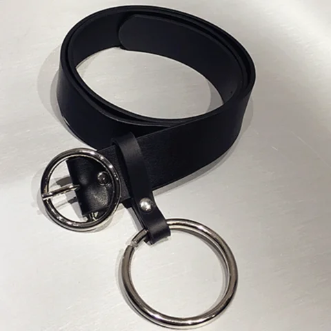 

New style Korean BF style high waist, loose and thin, Black Denim Capris, wide leg pants, female student trend