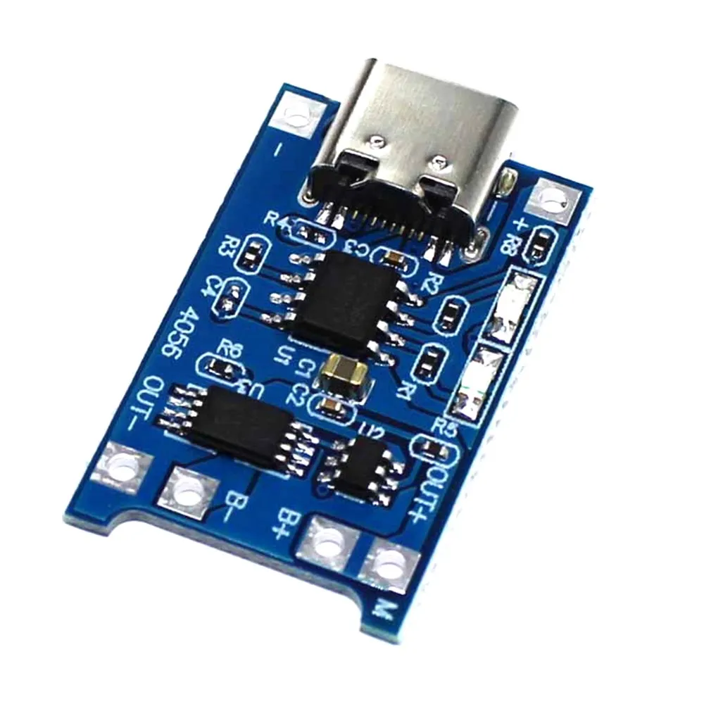 Зарядный Модуль TP4056 с разъемом type-c Micro USB 5 В 1 А 18650 зарядная плата двойной функцией