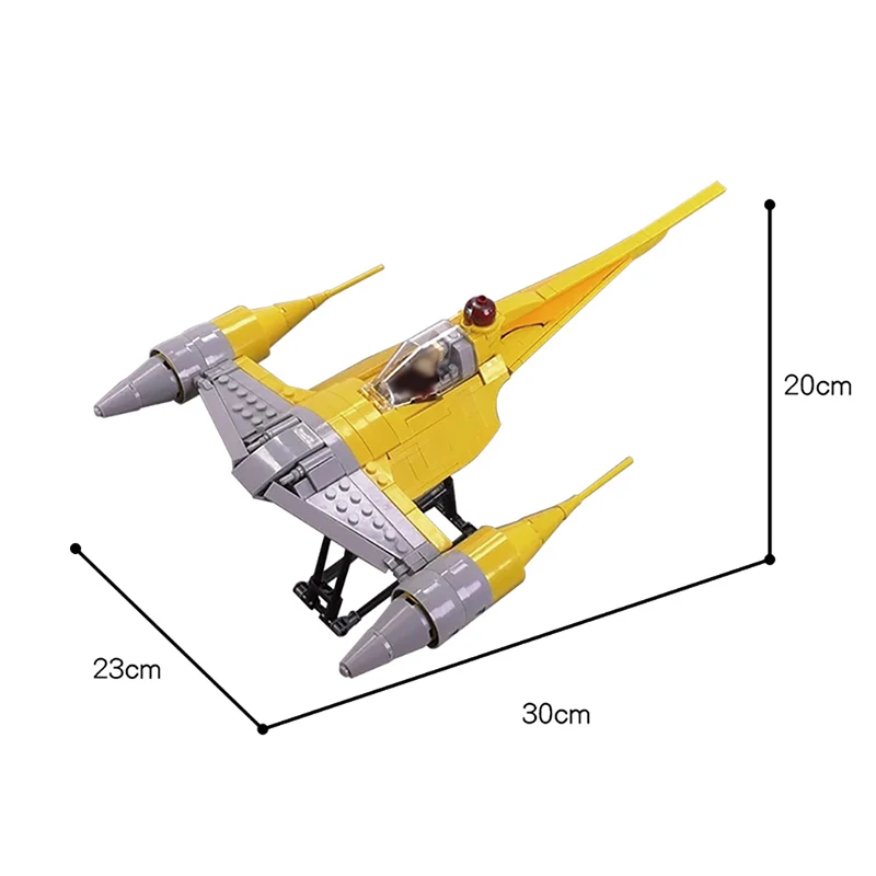 

MOC City Space Interstellar Fighter Aircraft Model Building Blocks Creator High-tech Aeroboat Bricks DIY Toys For Children Gifts